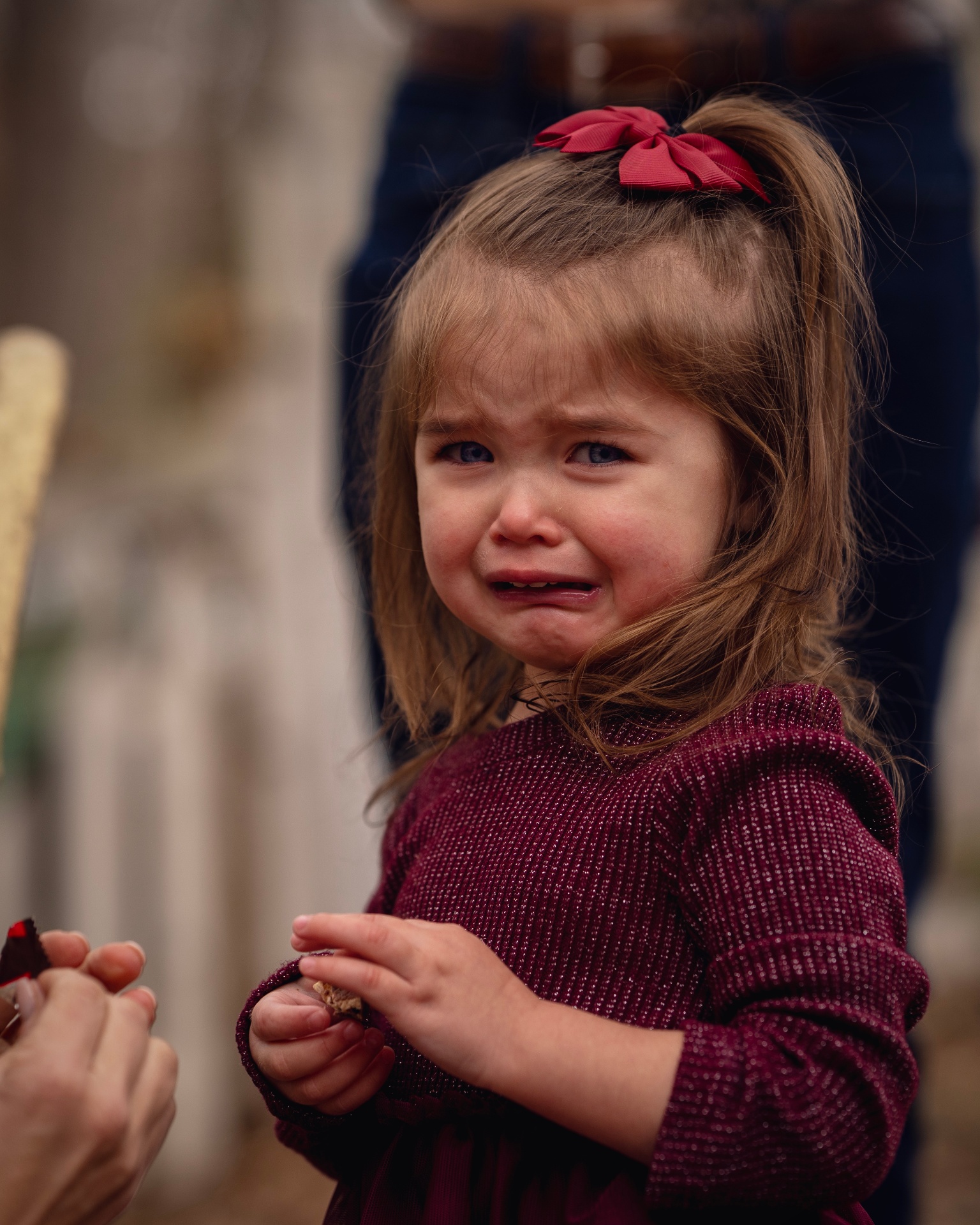 Little girl with a bow